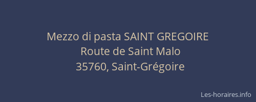 Mezzo di pasta SAINT GREGOIRE