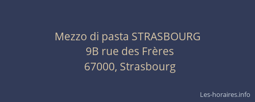Mezzo di pasta STRASBOURG