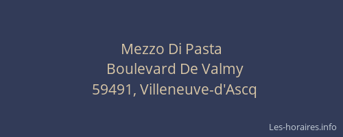 Mezzo Di Pasta