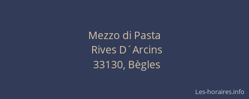 Mezzo di Pasta