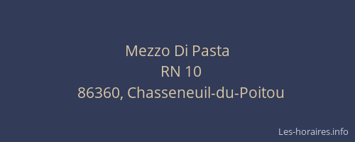 Mezzo Di Pasta