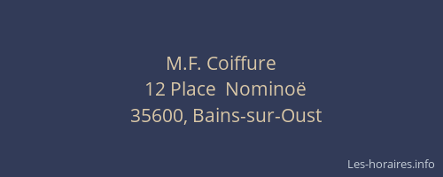 M.F. Coiffure