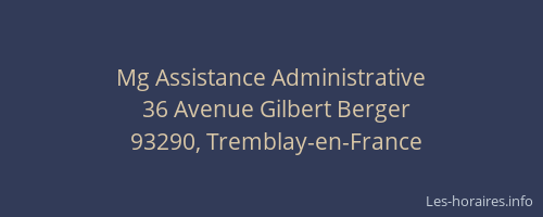 Mg Assistance Administrative