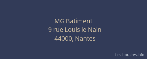 MG Batiment