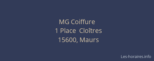 MG Coiffure