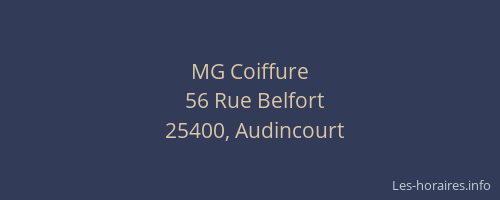 MG Coiffure