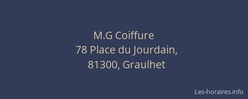 M.G Coiffure
