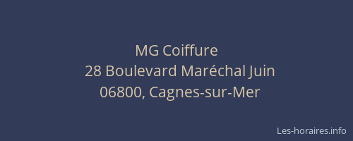 MG Coiffure
