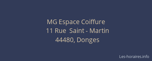 MG Espace Coiffure