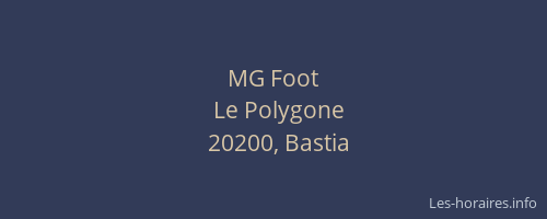 MG Foot