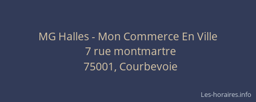 MG Halles - Mon Commerce En Ville