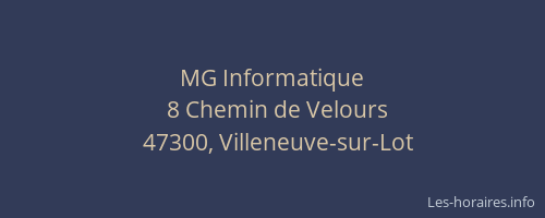 MG Informatique