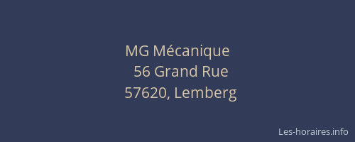 MG Mécanique