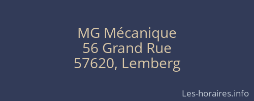 MG Mécanique