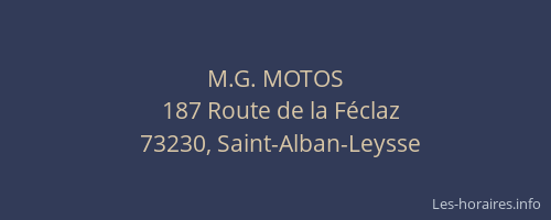 M.G. MOTOS