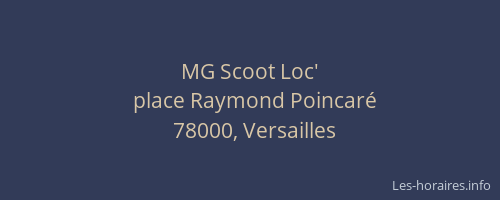 MG Scoot Loc'