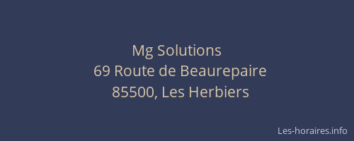 Mg Solutions