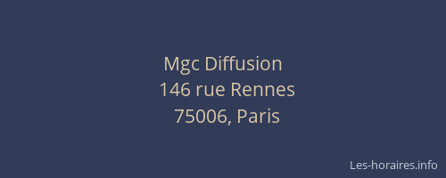 Mgc Diffusion