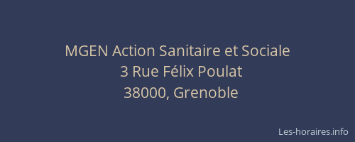 MGEN Action Sanitaire et Sociale