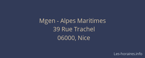 Mgen - Alpes Maritimes