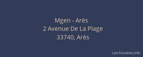 Mgen - Arès