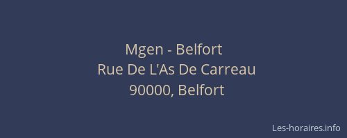 Mgen - Belfort