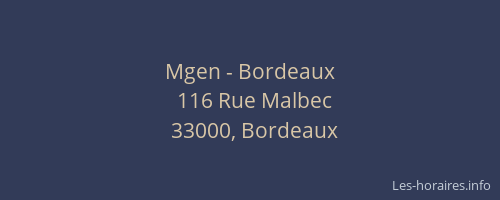 Mgen - Bordeaux