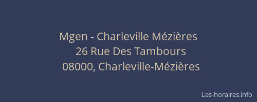 Mgen - Charleville Mézières