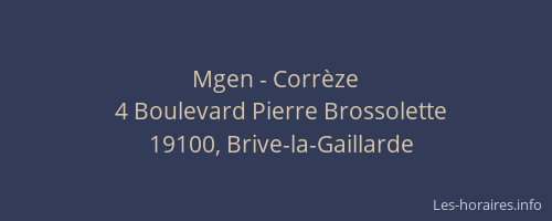 Mgen - Corrèze