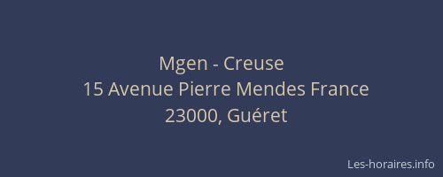 Mgen - Creuse