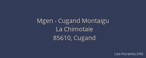 Mgen - Cugand Montaigu