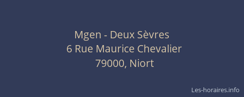 Mgen - Deux Sèvres