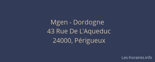 Mgen - Dordogne