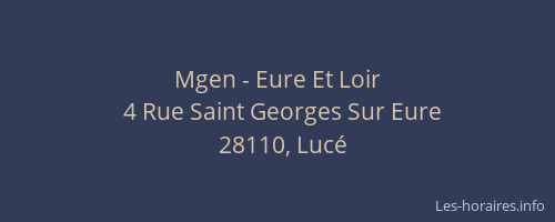 Mgen - Eure Et Loir
