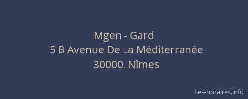 Mgen - Gard