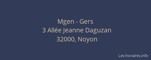 Mgen - Gers