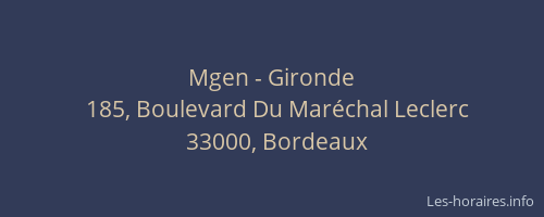 Mgen - Gironde