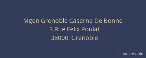 Mgen Grenoble Caserne De Bonne