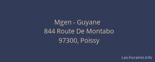 Mgen - Guyane