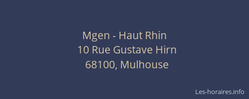 Mgen - Haut Rhin