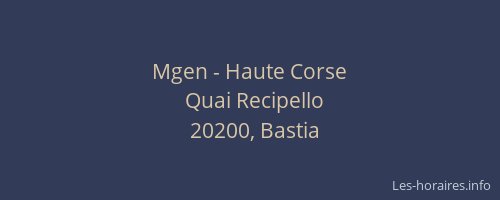 Mgen - Haute Corse