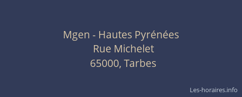 Mgen - Hautes Pyrénées