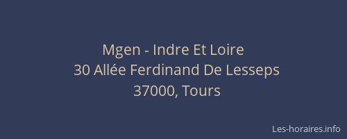 Mgen - Indre Et Loire