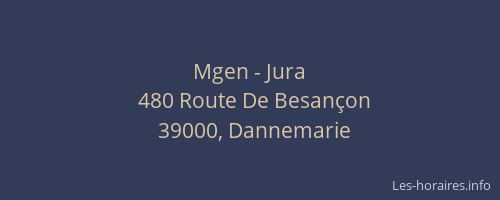Mgen - Jura