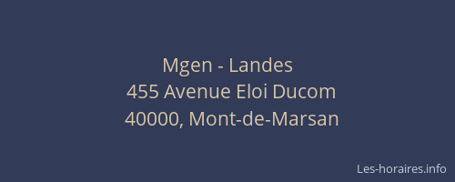 Mgen - Landes