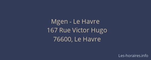 Mgen - Le Havre