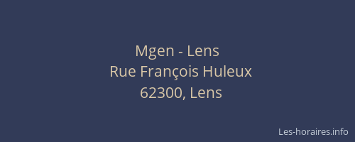 Mgen - Lens