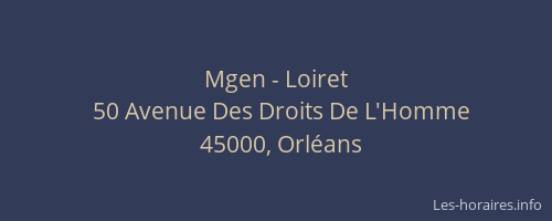 Mgen - Loiret