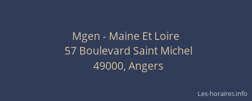 Mgen - Maine Et Loire