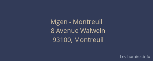 Mgen - Montreuil